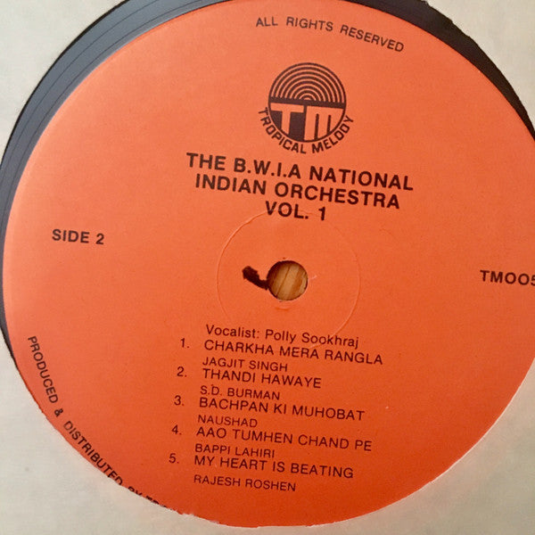 Bwia National Indian Orchestra : Live In Toronto (LP, Album)
