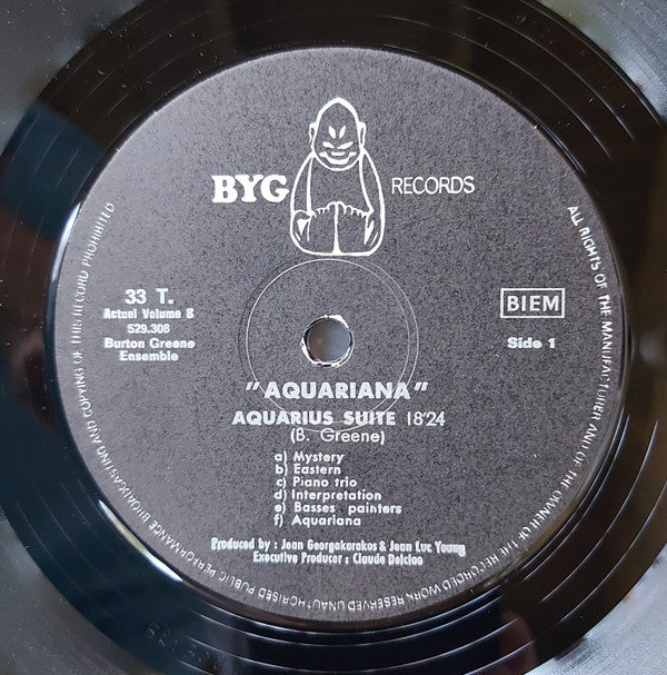Burton Greene Ensemble : Aquariana (LP, Album)