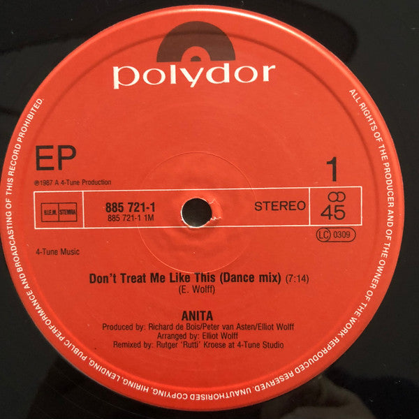 Anita : Don't Treat Me Like This (12")