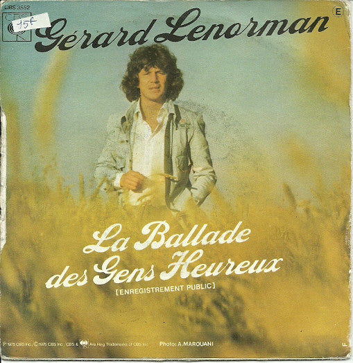 Gérard Lenorman : Le Funambule (7", Single)