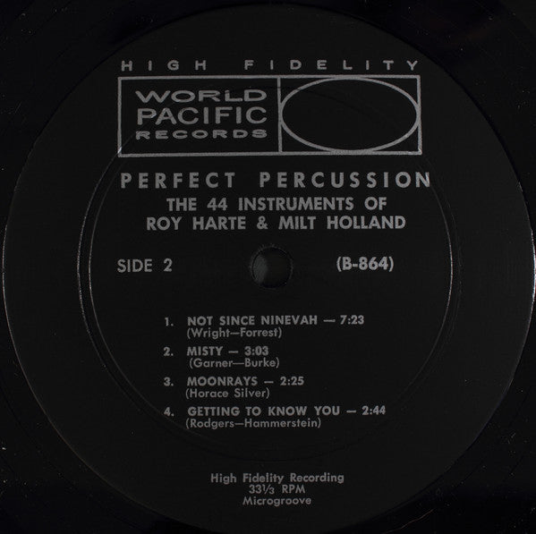 Roy Harte & Milt Holland : Perfect Percussion: The 44 Instruments Of Roy Harte And Milt Holland (LP)