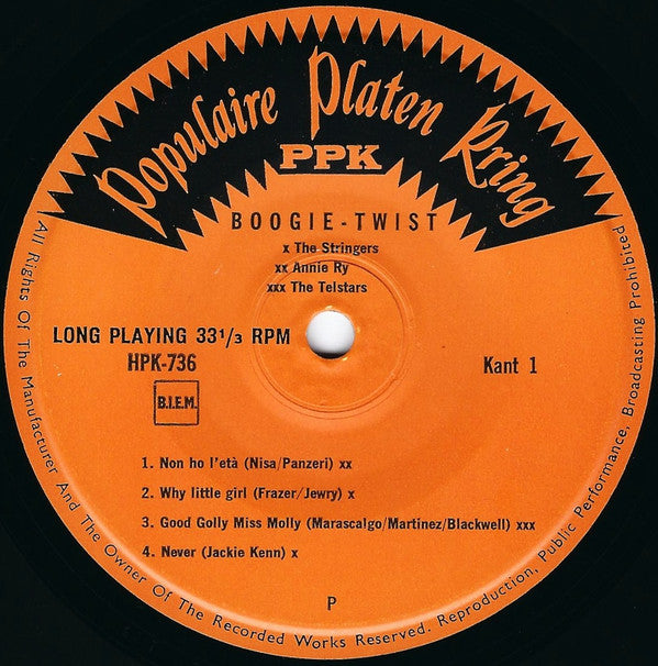 Various : Boogie Twist (7", EP, Mono)