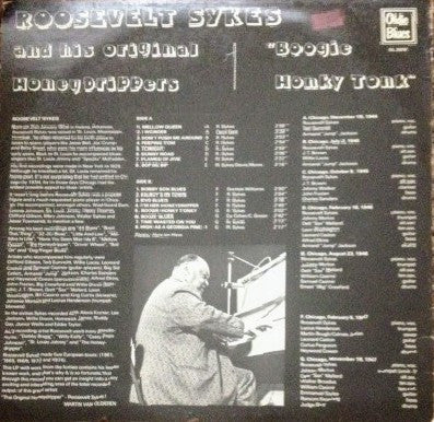 Roosevelt Sykes And His Original Honeydrippers : Boogie Honky Tonk (LP, Comp)