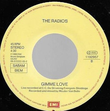 The Radios : Tears In The Morning (7", Single)