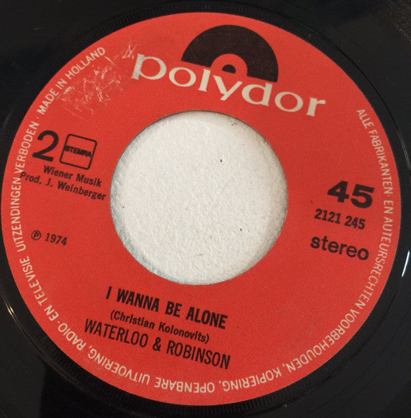 Waterloo & Robinson : Hollywood (7", Single)
