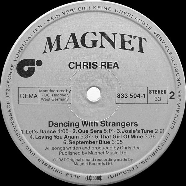 Chris Rea : Dancing With Strangers (LP, Album)