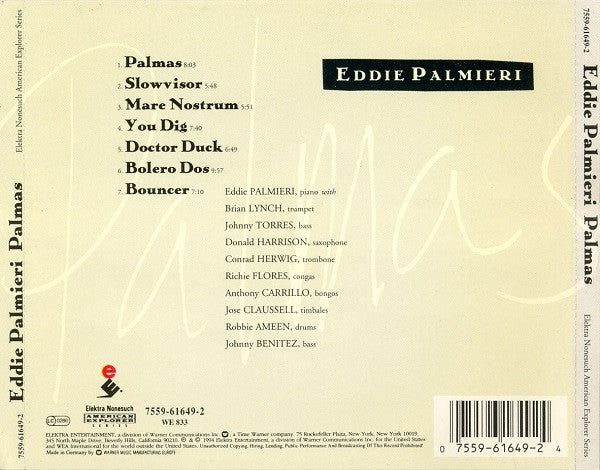 Eddie Palmieri : Palmas (CD, Album)