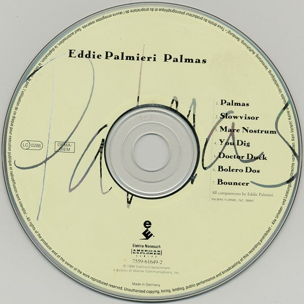 Eddie Palmieri : Palmas (CD, Album)