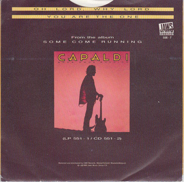 Jim Capaldi : Oh Lord, Why Lord (7", Single)