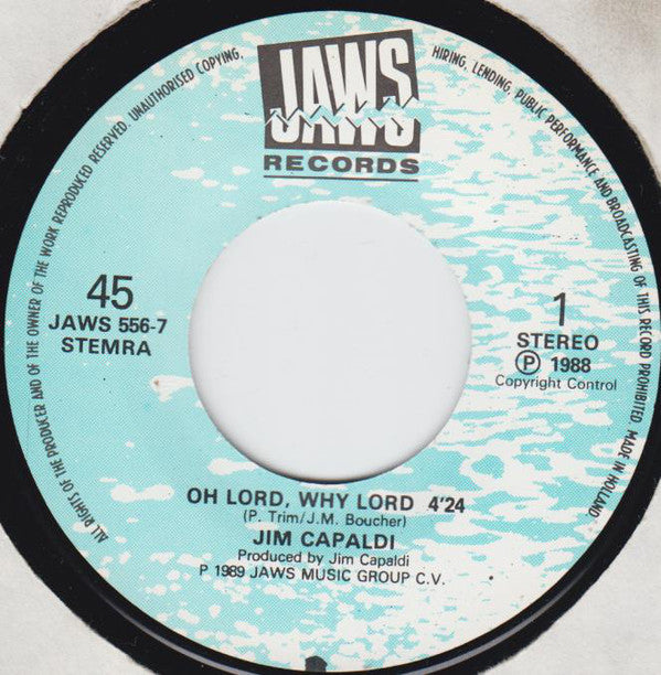 Jim Capaldi : Oh Lord, Why Lord (7", Single)