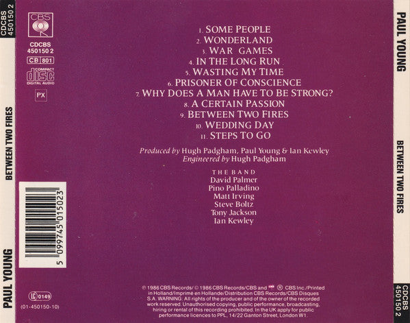 Paul Young : Between Two Fires (CD, Album)