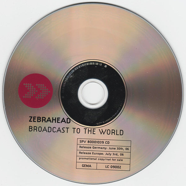 Zebrahead : Broadcast To The World (CD, Album, Promo)