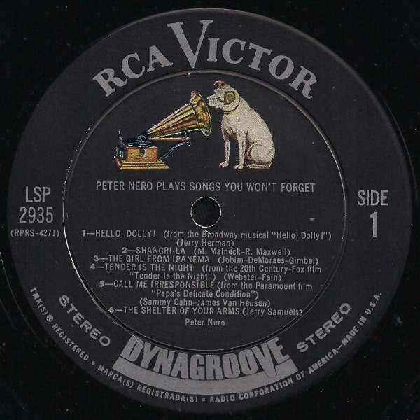 Peter Nero : Peter Nero Plays Songs You Won't Forget (LP, Album)