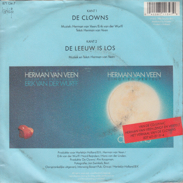 Herman van Veen : De Clowns (7")