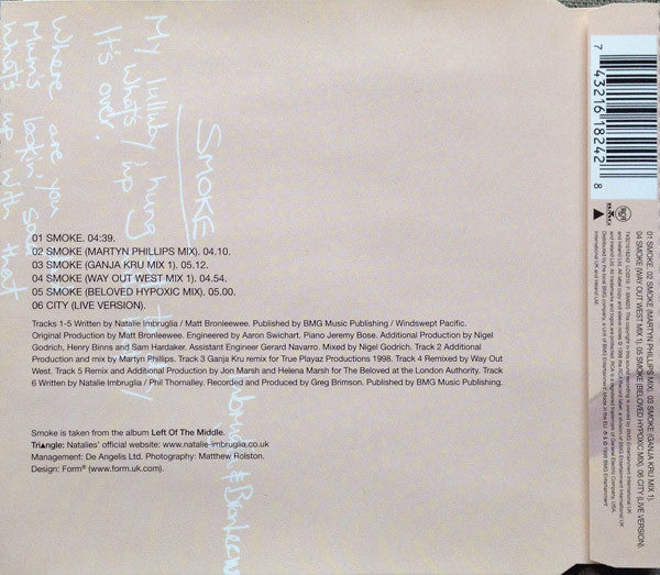 Natalie Imbruglia : Smoke (CD, Maxi)