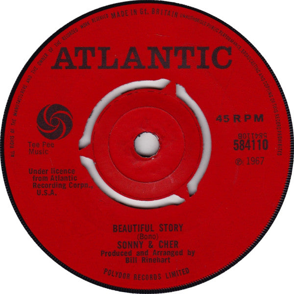 Sonny & Cher : Podunk / A Beautiful Story (7", Single)