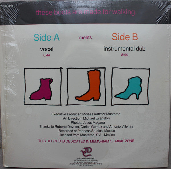 Man 2 Man Meets Jessica Williams : These Boots Are Made For Walking (12")