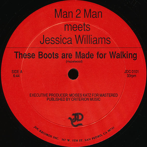 Man 2 Man Meets Jessica Williams : These Boots Are Made For Walking (12")