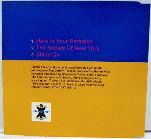 Chris de Burgh : Here Is Your Paradise (CD, Single)