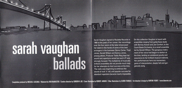 Sarah Vaughan : Ballads (CD, Comp)
