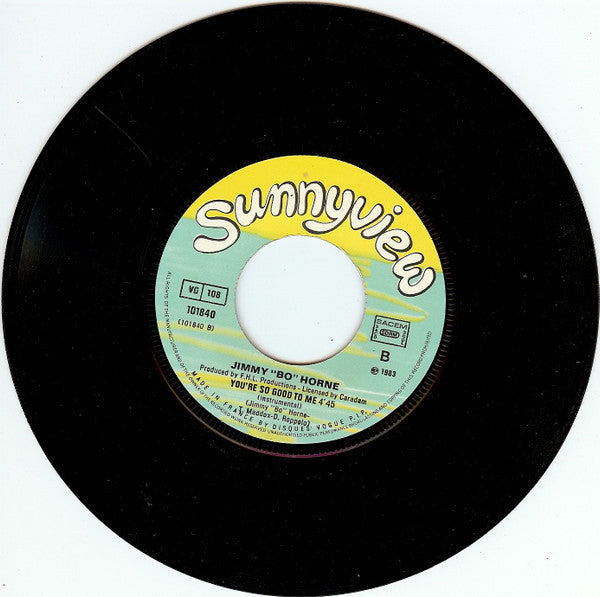 Jimmy "Bo" Horne : You're So Good To Me (7")