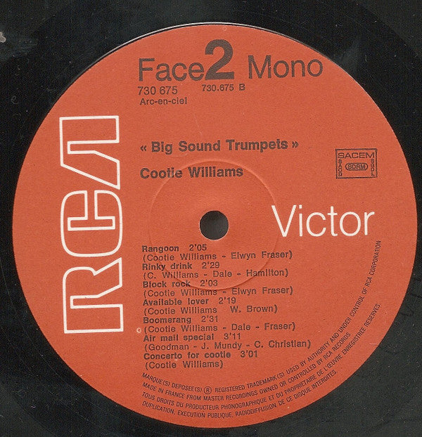 Hot Lips Page / Cootie Williams : Big Sound Trumpets (LP, Comp, Mono)