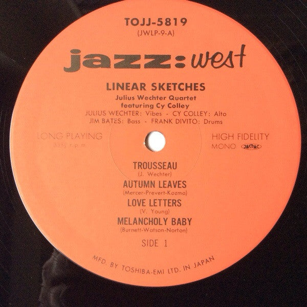 Julius Wechter Quartet : Linear Sketches (LP, Album, RE)