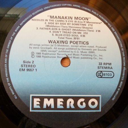 Waxing Poetics : Manakin Moon (LP, Album)