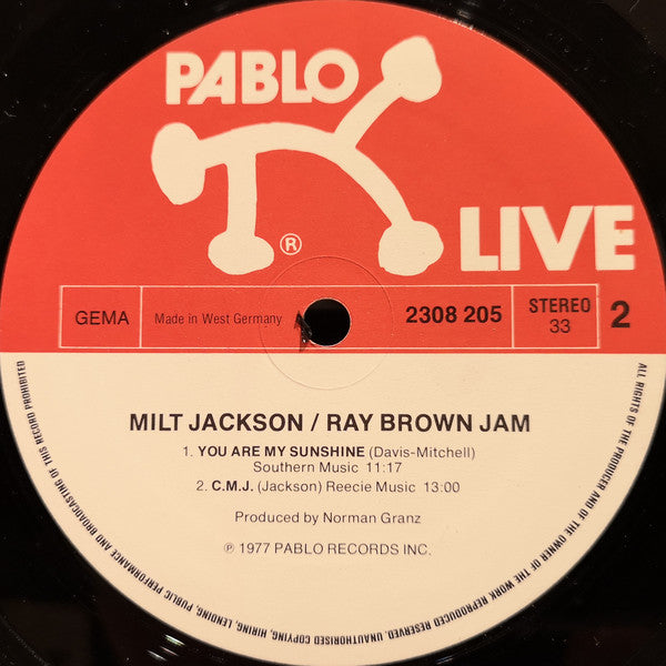 Milt Jackson & Ray Brown : Montreux '77 (LP, Album)