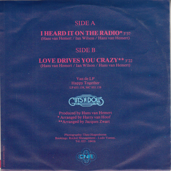 Guys 'n Dolls : I Heard It On The Radio (7", Single)