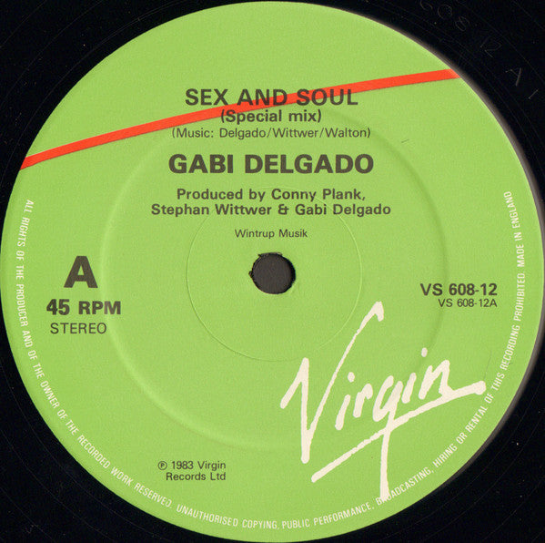 Gabi Delgado : Sex And Soul / Amor (12")