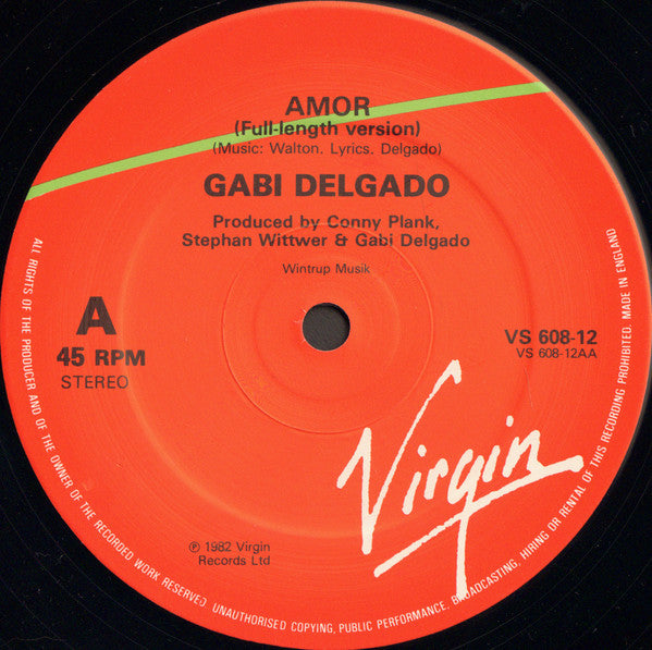 Gabi Delgado : Sex And Soul / Amor (12")