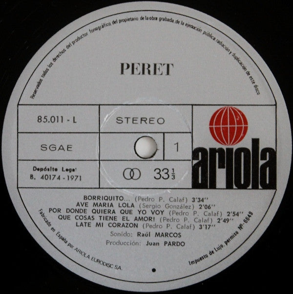 Peret : Peret (LP, Album)