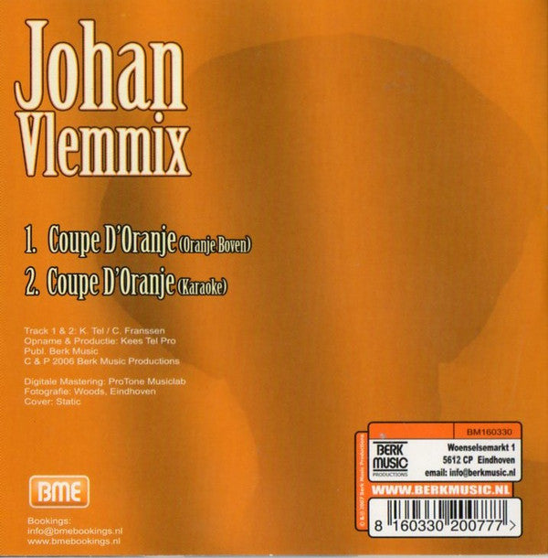 Johan Vlemmix : Coupe D'Orange (CD, Single)
