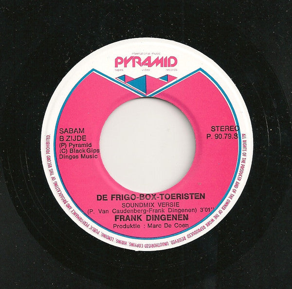 Frank Dingenen & De Knokkers : De Frigo-Box-Toeristen (7")
