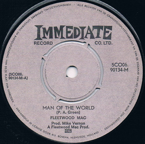 Fleetwood Mac / Earl Vince And The Valiants* : Man Of The World (7", Single)