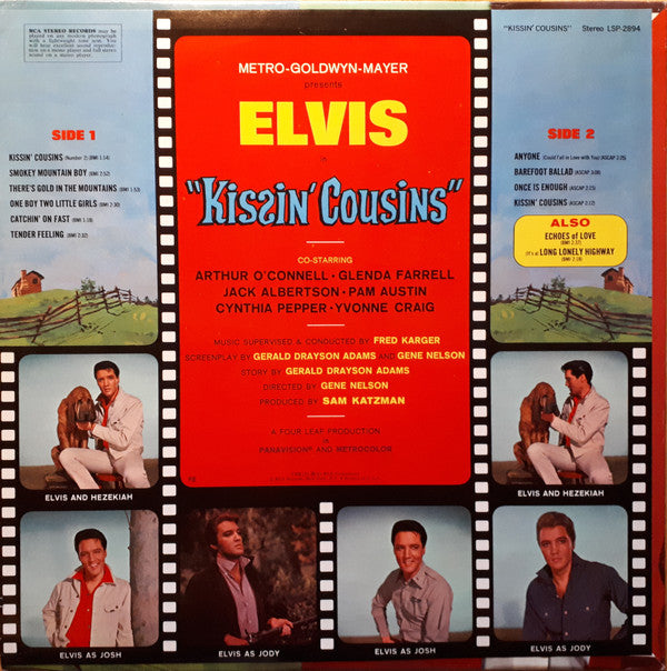 Elvis Presley : Kissin' Cousins (LP, Album, RE, Bla)