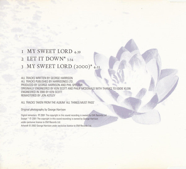 George Harrison : My Sweet Lord (CD, Single, RM)