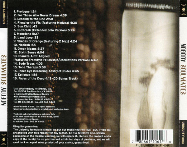 Nobody : Soulmates (CD)