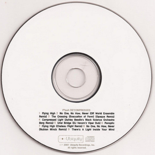 P'Taah : De'compressed (CD, Album)