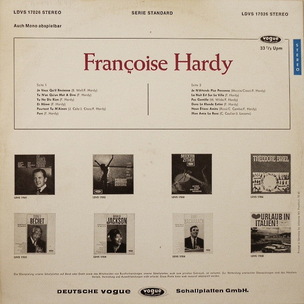 Françoise Hardy : Françoise Hardy (LP, Album)
