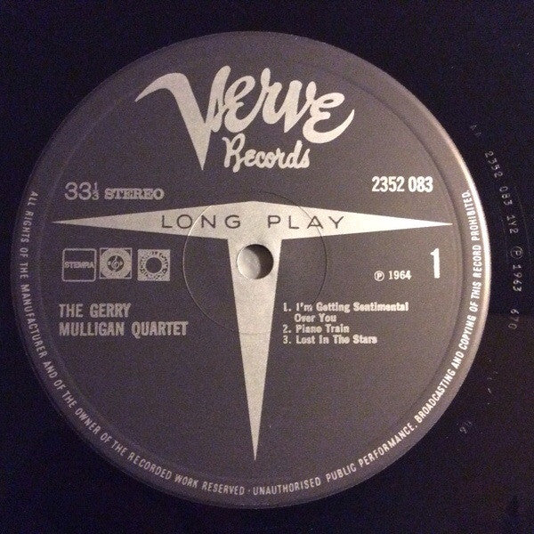Gerry Mulligan Quartet : The Gerry Mulligan Quartet (LP, Album, RE)