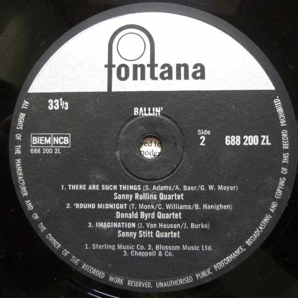 Various : Ballin' (LP, Comp, Mono)