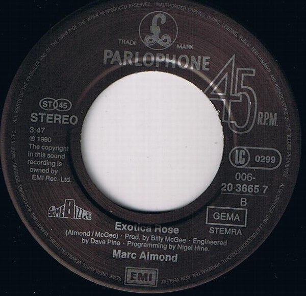 Marc Almond : A Lover Spurned (7", Single)