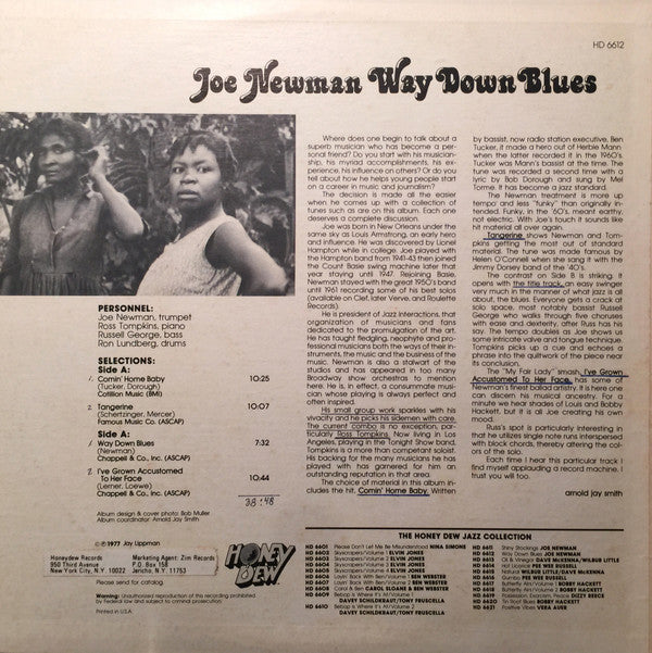 Joe Newman : Way Down Blues (LP, Album)