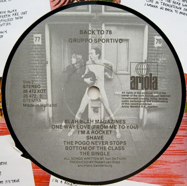 Gruppo Sportivo : Back To 78 (LP, Album)