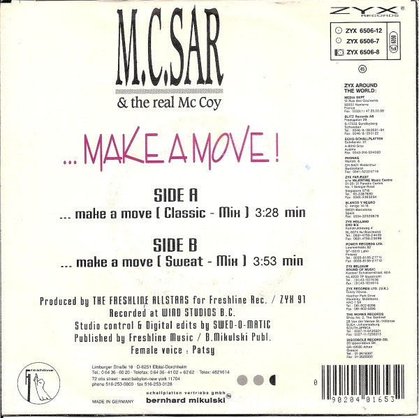 Real McCoy : ... Make A Move! (7", Single)