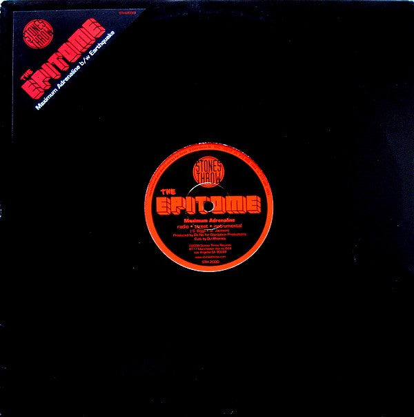 The Epitome : Maximum Adrenaline b/w Earthquake (12")
