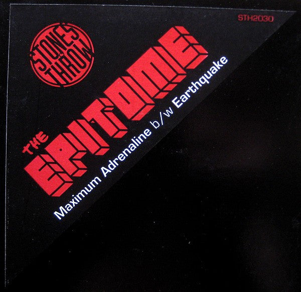 The Epitome : Maximum Adrenaline b/w Earthquake (12")
