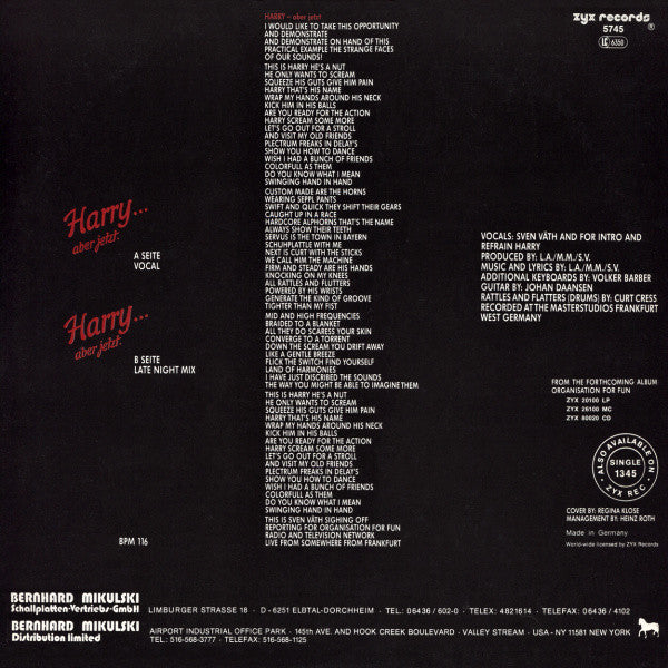 Off : Harry... Aber Jetzt (12", Maxi)